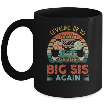 Leveling Up To Big Sis Again Vintage Big Sister Mug | siriusteestore
