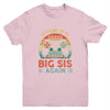 Leveling Up To Big Sis Again Vintage Big Sister Youth Youth Shirt | Siriustee.com.com