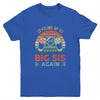 Leveling Up To Big Sis Again Vintage Big Sister Youth Youth Shirt | Siriustee.com.com