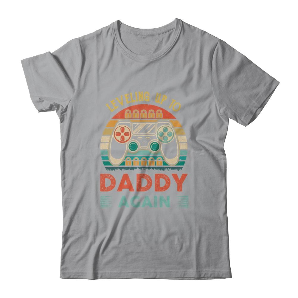 Leveling Up To Dad Again Father's Day Vintage T-Shirt & Hoodie | Siriustee.com.com