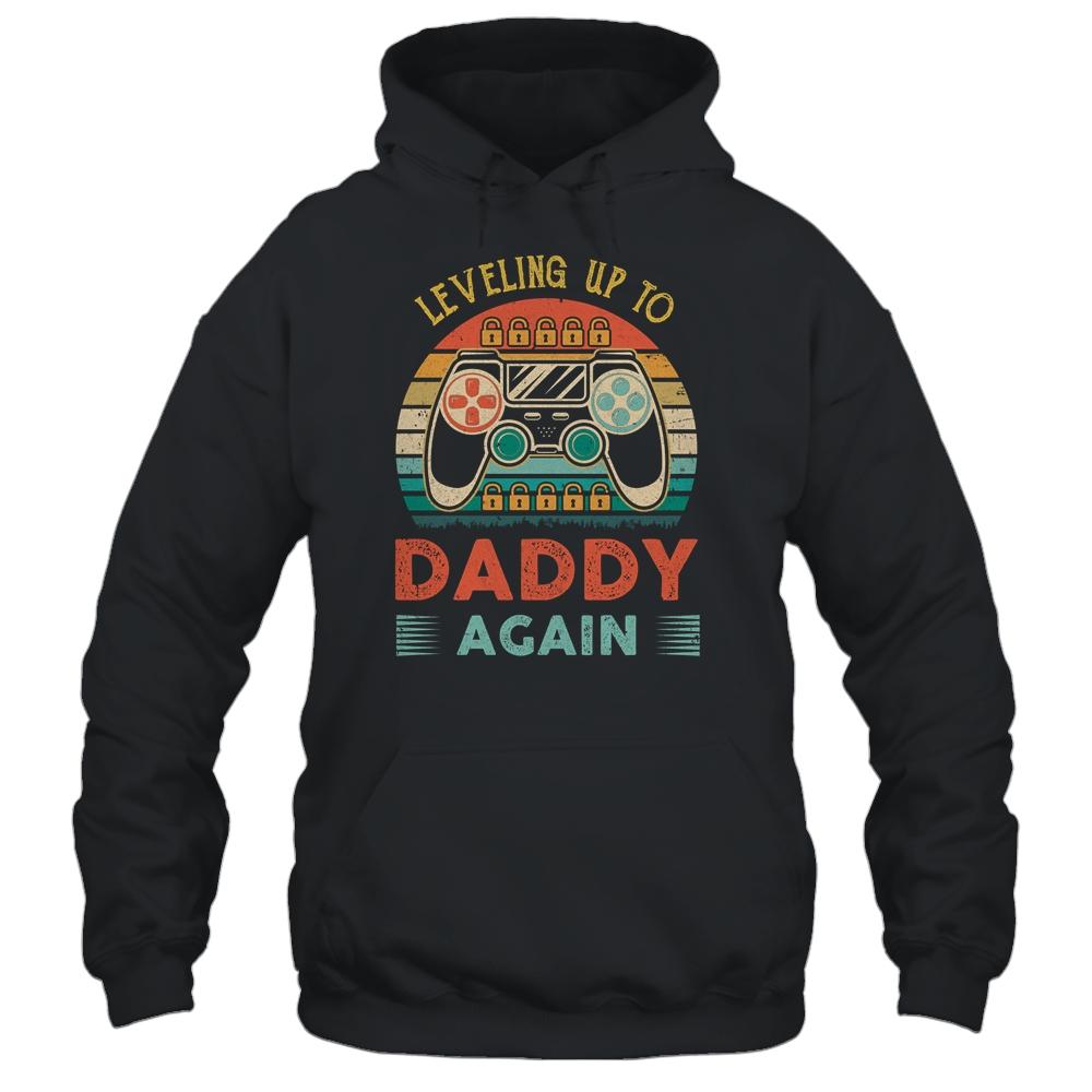 Leveling Up To Dad Again Father's Day Vintage T-Shirt & Hoodie | Siriustee.com.com