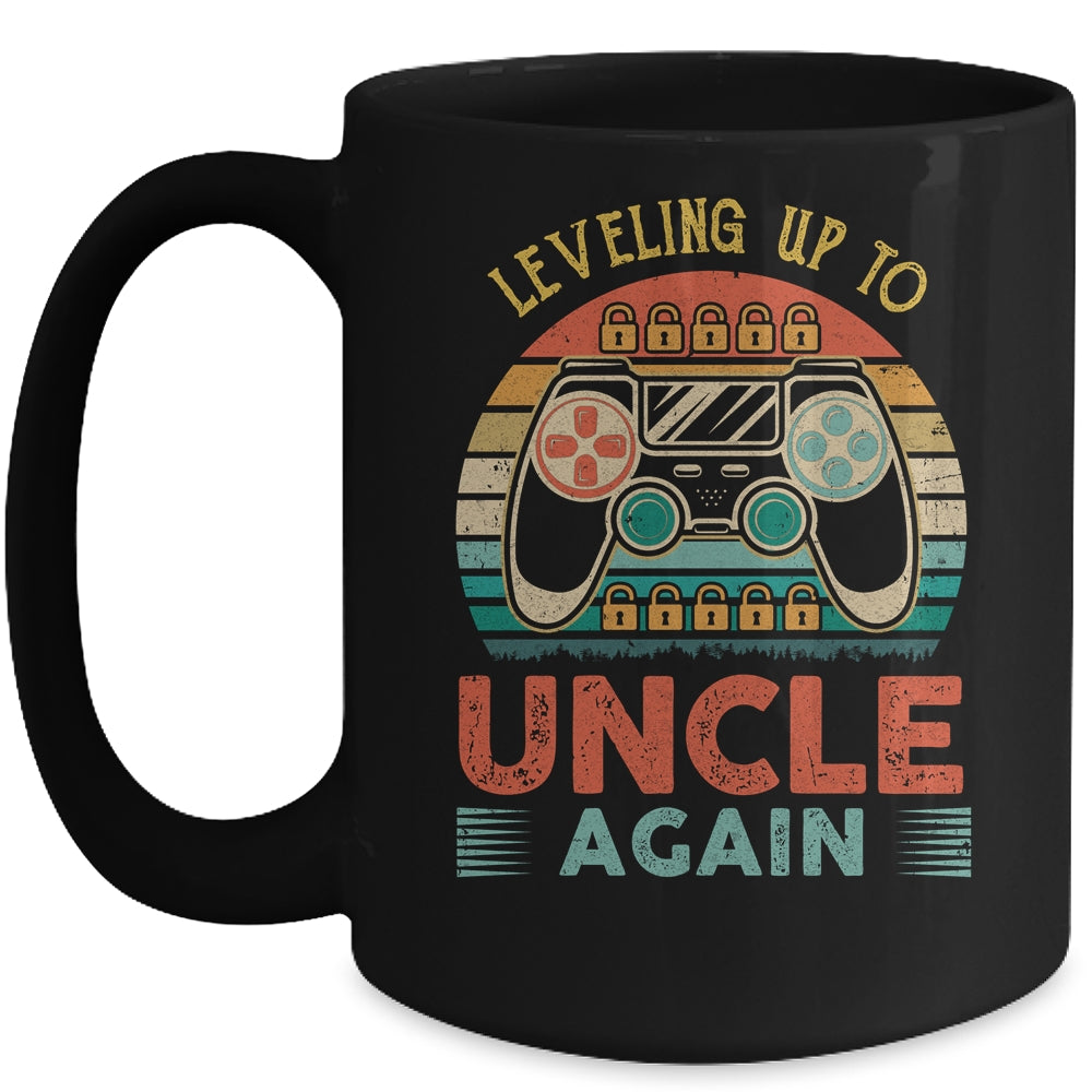 Leveling Up To Uncle Again Father's Day Vintage Mug | siriusteestore
