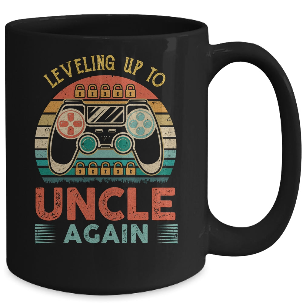 Leveling Up To Uncle Again Father's Day Vintage Mug | siriusteestore