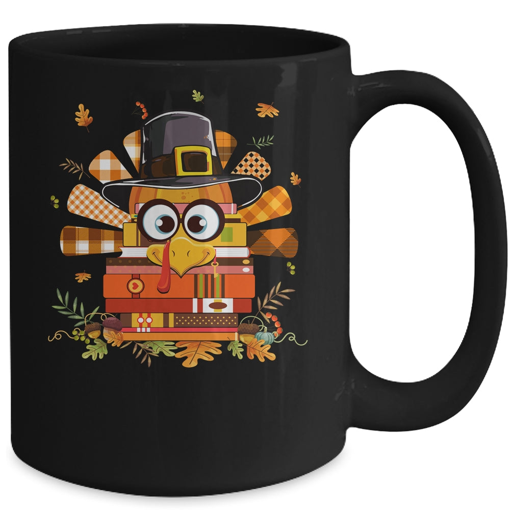 Librarian Book Lover Reader Funny Turkey Thanksgiving Autumn Mug | siriusteestore