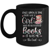 Library Book Lover Once Upon a Time a Girl Loved Books Mug | siriusteestore