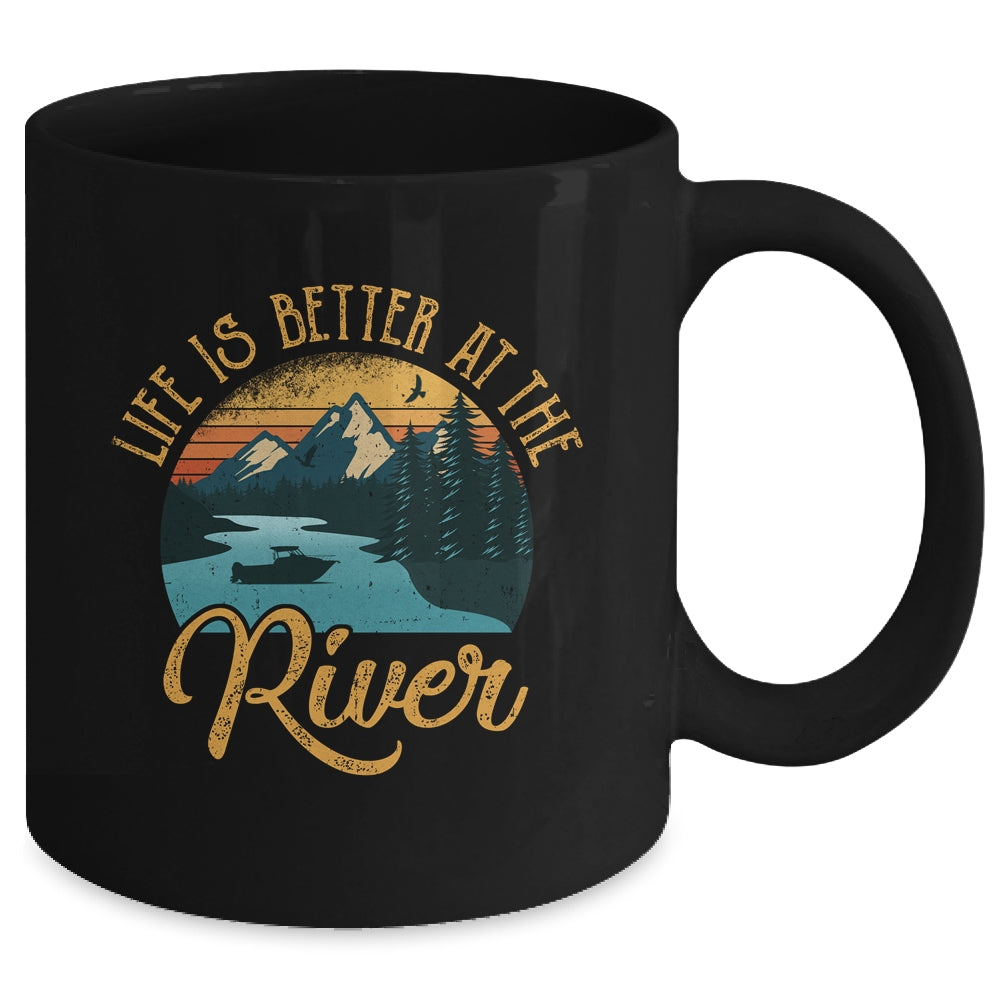Life Is Better At The River For A River Camping Camper Mug | siriusteestore