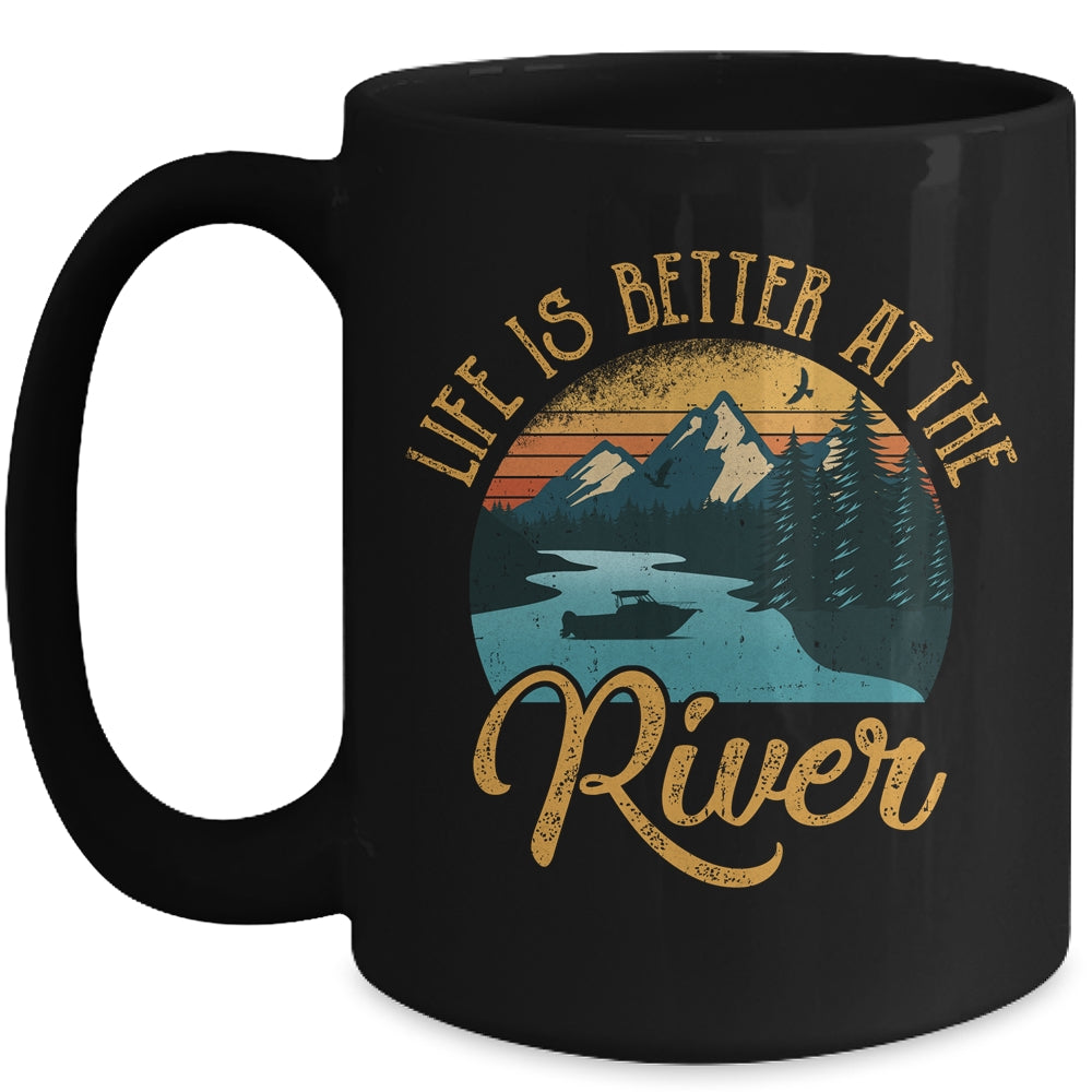 Life Is Better At The River For A River Camping Camper Mug | siriusteestore