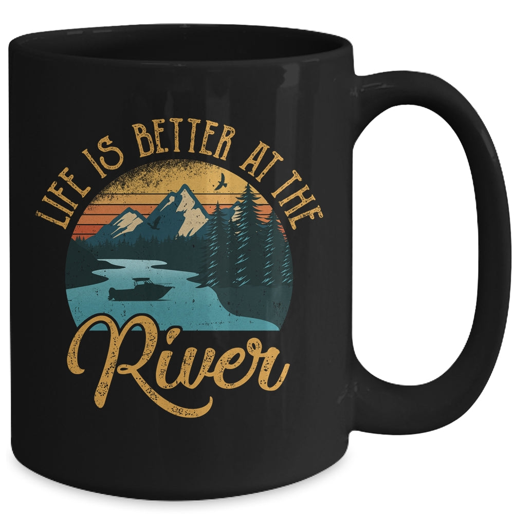 Life Is Better At The River For A River Camping Camper Mug | siriusteestore