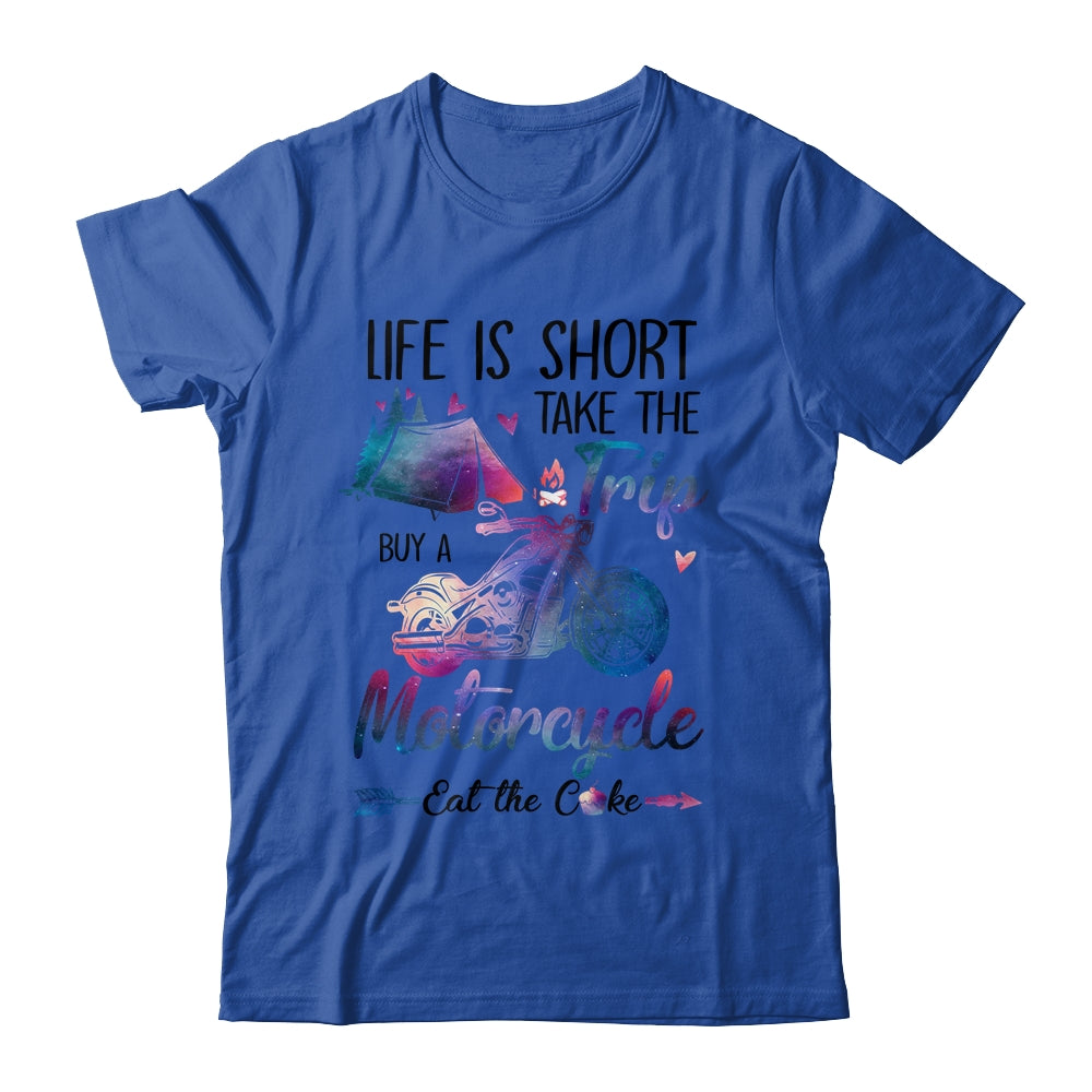 Life Is Short Take The Trip Buy A Motorcycle Girl Trip Shirt & Tank Top | siriusteestore