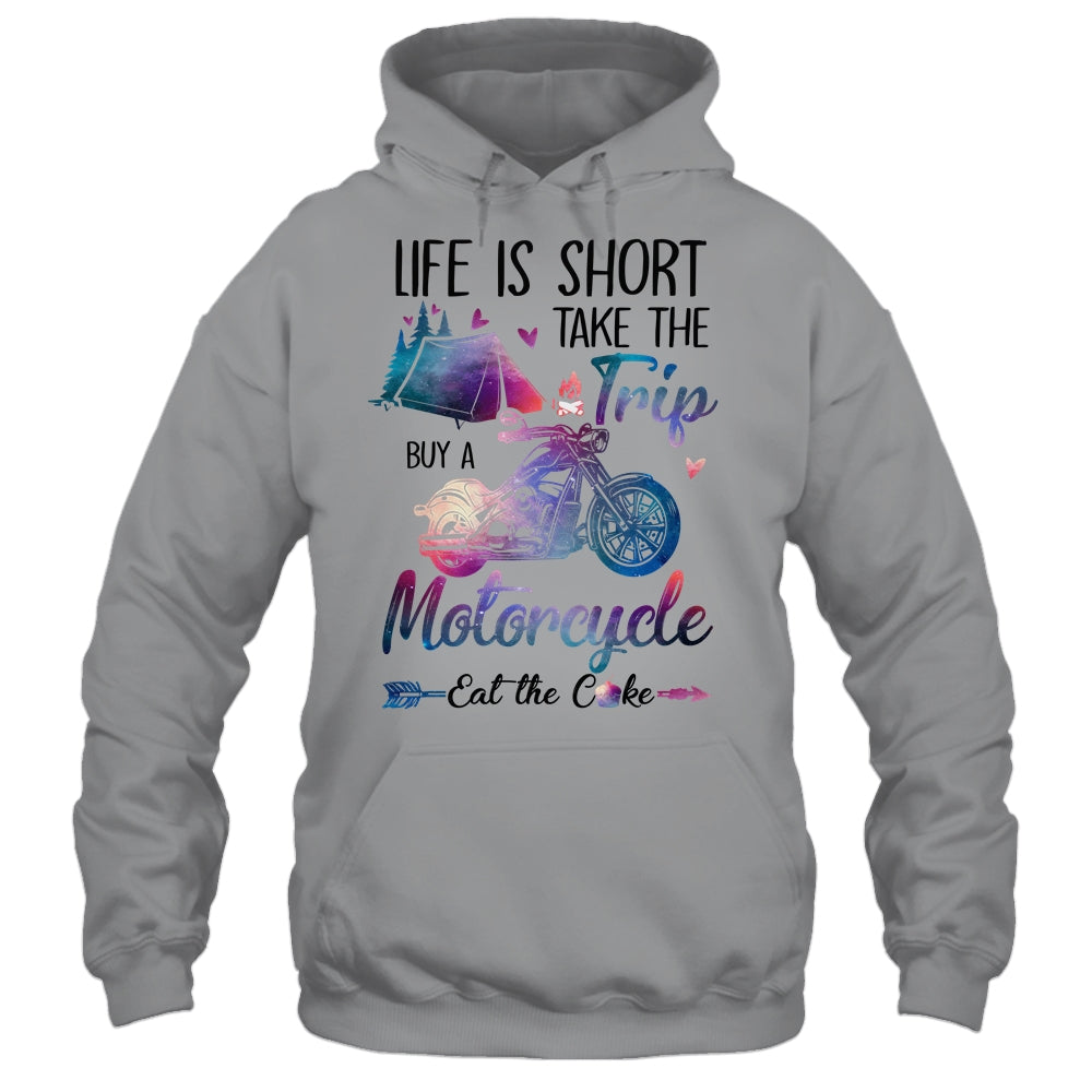 Life Is Short Take The Trip Buy A Motorcycle Girl Trip Shirt & Tank Top | siriusteestore