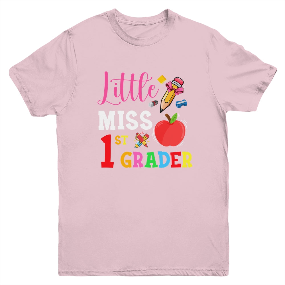 Little Miss 1st Grade Back To School Youth Shirt | siriusteestore