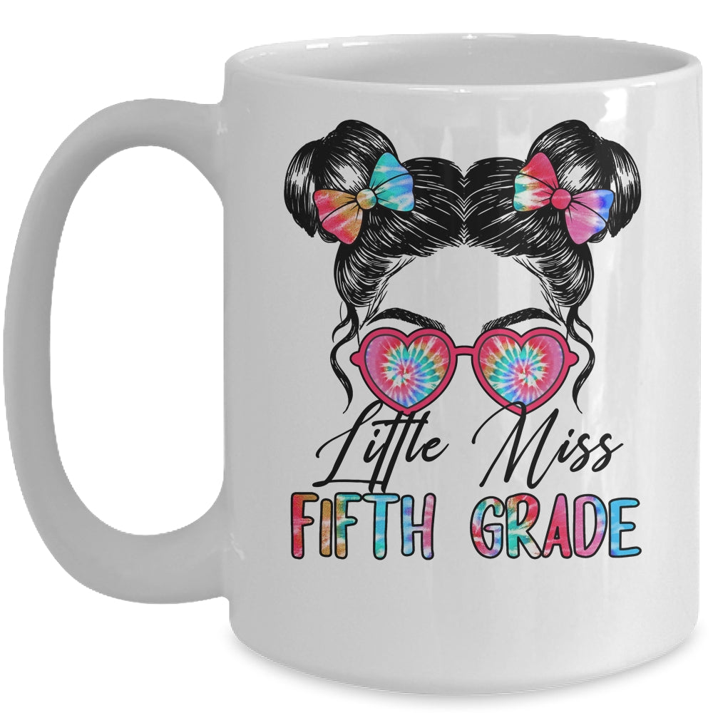Little Miss Fifth Grade Girls Back To School 5th Grade Mug | siriusteestore