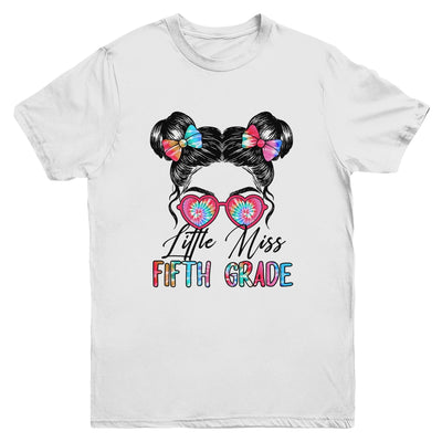 Little Miss Fifth Grade Girls Back To School 5th Grade Youth Shirt | siriusteestore