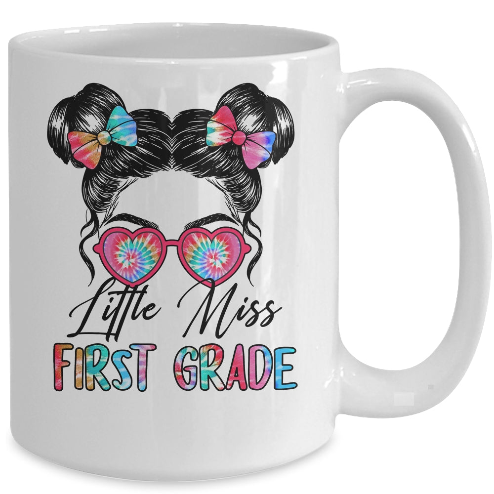 Little Miss First Grade Girls Back To School 1st Grade Mug | siriusteestore