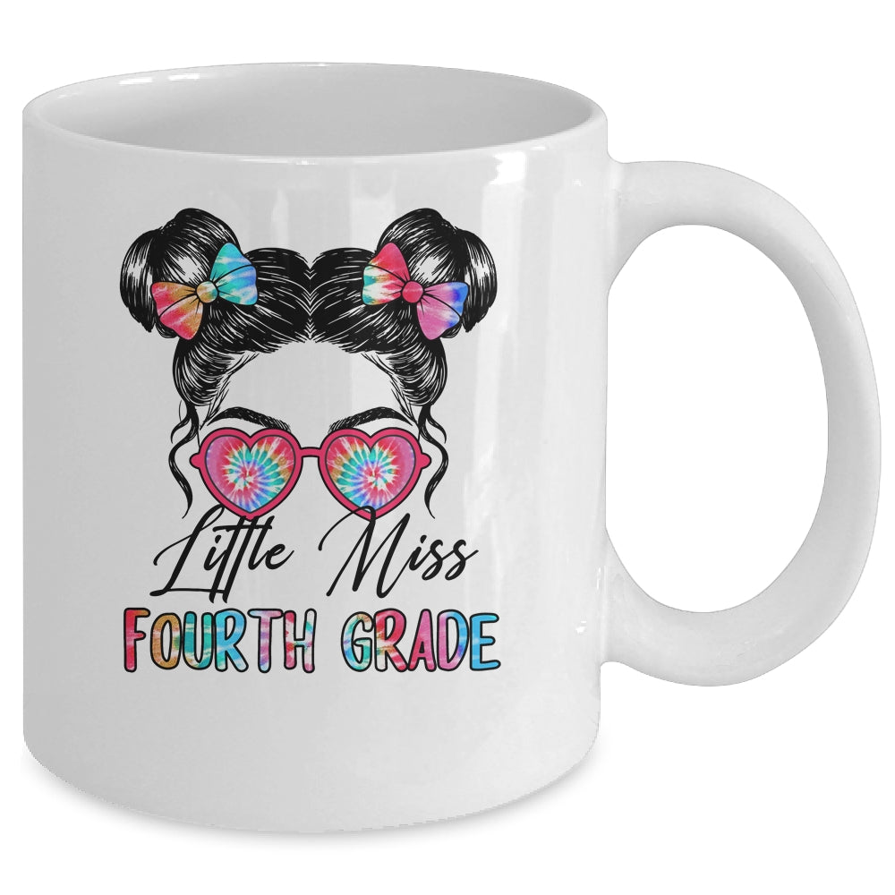 Little Miss Fourth Grade Girls Back To School 4th Grade Mug | siriusteestore
