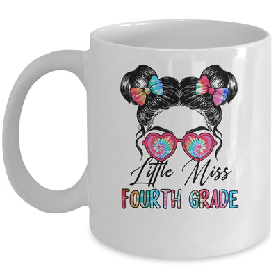 Little Miss Fourth Grade Girls Back To School 4th Grade Mug | siriusteestore
