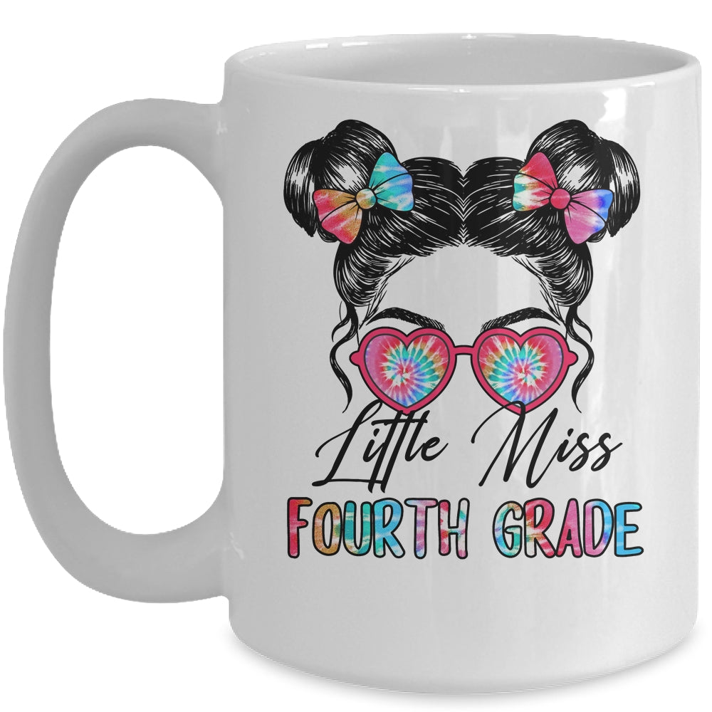 Little Miss Fourth Grade Girls Back To School 4th Grade Mug | siriusteestore