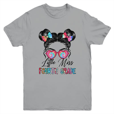 Little Miss Fourth Grade Girls Back To School 4th Grade Youth Shirt | siriusteestore