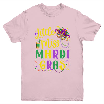 Little Miss Mardi Gras Cute Outfit Girls Kids Youth Shirt | siriusteestore