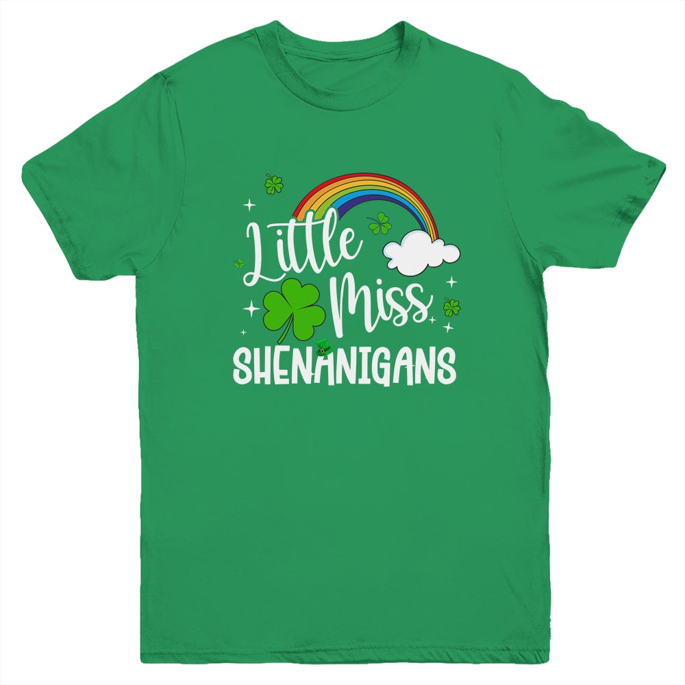 Little Miss Shenanigans For Girls And Women St Patricks Day Youth Shirt | siriusteestore