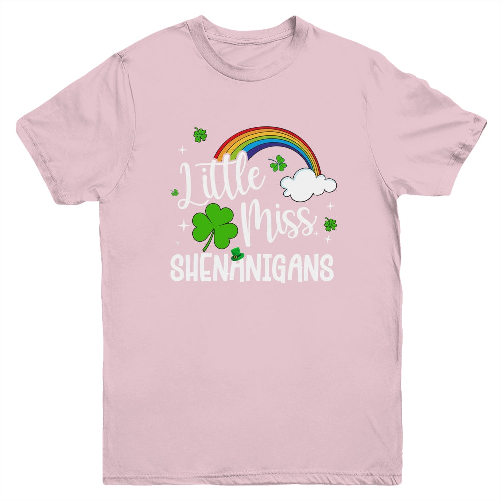 Little Miss Shenanigans For Girls And Women St Patricks Day Youth Shirt | siriusteestore