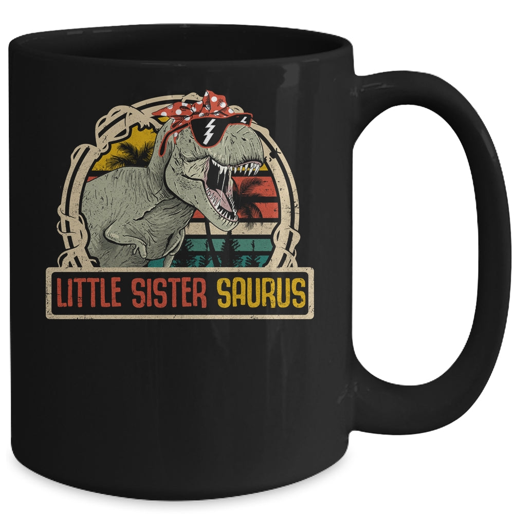 Little Sistersaurus T Rex Dinosaur Sister Saurus Family Mug | siriusteestore