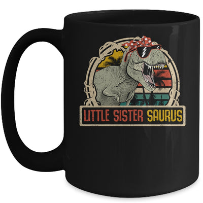 Little Sistersaurus T Rex Dinosaur Sister Saurus Family Mug | siriusteestore