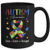 Live Love Accept Autism Awareness Month Mug | siriusteestore