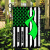 Liver Cancer Awareness America Flag Green Ribbon | siriusteestore