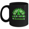 Liver Cancer Awareness In October We Wear Green Groovy Mug | siriusteestore
