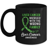 Liver Cancer Awareness Messed With The Wrong Family Support Mug | siriusteestore