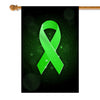 Liver Cancer Mental Health Lymphoma Kidney Disease Cancer Awareness Flag Green Ribbon | siriusteestore