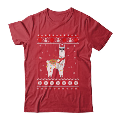 Llama Alpaca Christmas Tree Funny Ugly Christmas Sweater Shirt Sweatshirt Siriustee