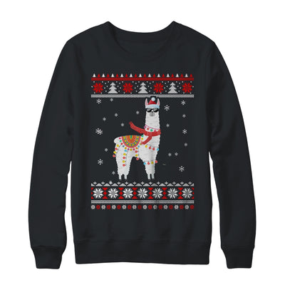 Llama Alpaca Christmas Tree Funny Ugly Christmas Sweater Shirt & Sweatshirt | siriusteestore