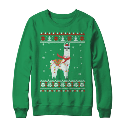 Llama Alpaca Christmas Tree Funny Ugly Christmas Sweater Shirt & Sweatshirt | siriusteestore