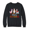 Llama Halloween Thanksgiving Merry Christmas Hallothanksmas Shirt & Sweatshirt | siriusteestore