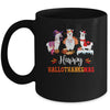 Llama Halloween Thanksgiving Merry Christmas Hallothanksmas Mug | siriusteestore