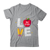 Love 1st Grade Apple Funny Back To School Teacher Shirt & Hoodie | siriusteestore