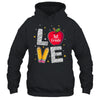 Love 1st Grade Apple Funny Back To School Teacher Shirt & Hoodie | siriusteestore