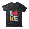 Love 2nd Grade Apple Funny Back To School Teacher Shirt & Hoodie | siriusteestore