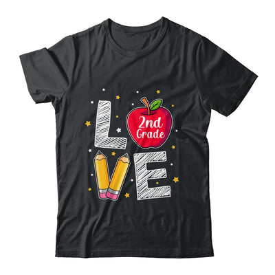 Love 2nd Grade Apple Funny Back To School Teacher Shirt & Hoodie | siriusteestore