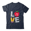 Love 2nd Grade Apple Funny Back To School Teacher Shirt & Hoodie | siriusteestore