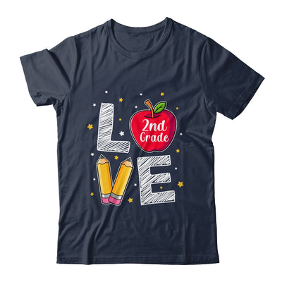 Love 2nd Grade Apple Funny Back To School Teacher Shirt & Hoodie | siriusteestore