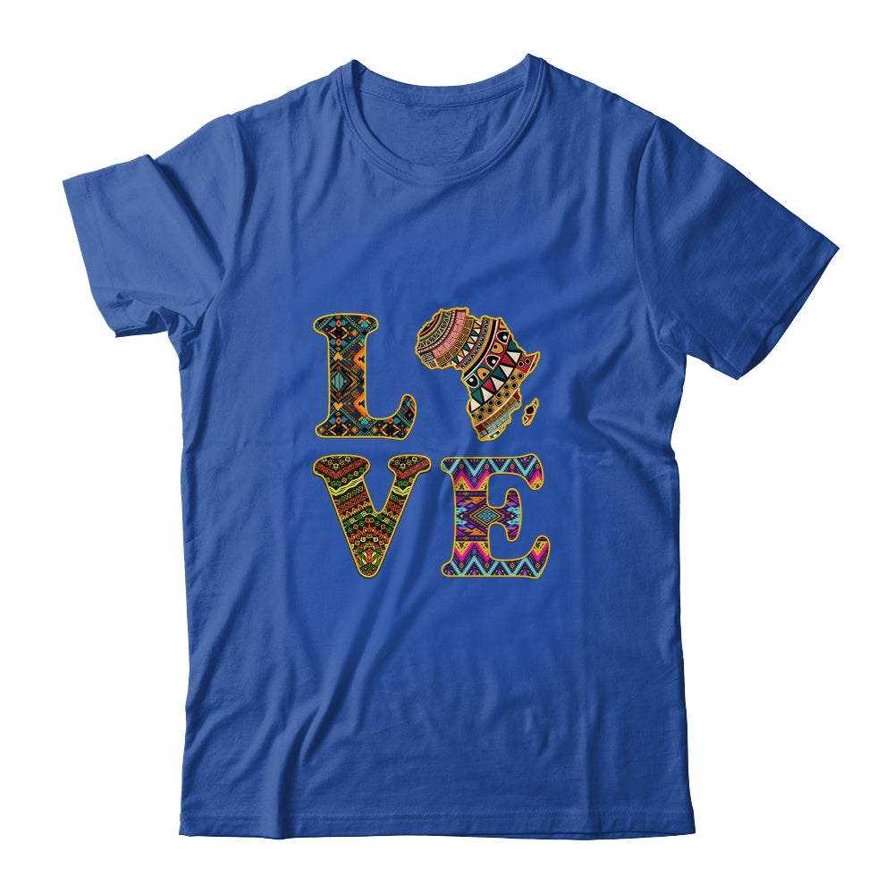 Love Africa African Kente Cloth Men Women Lover Shirt & Tank Top | siriusteestore