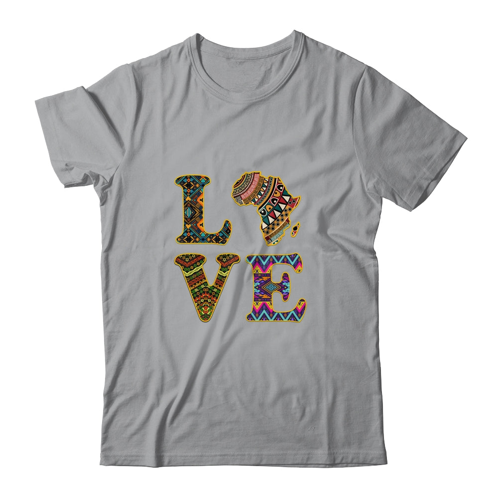 Love Africa African Kente Cloth Men Women Lover Shirt & Tank Top | siriusteestore