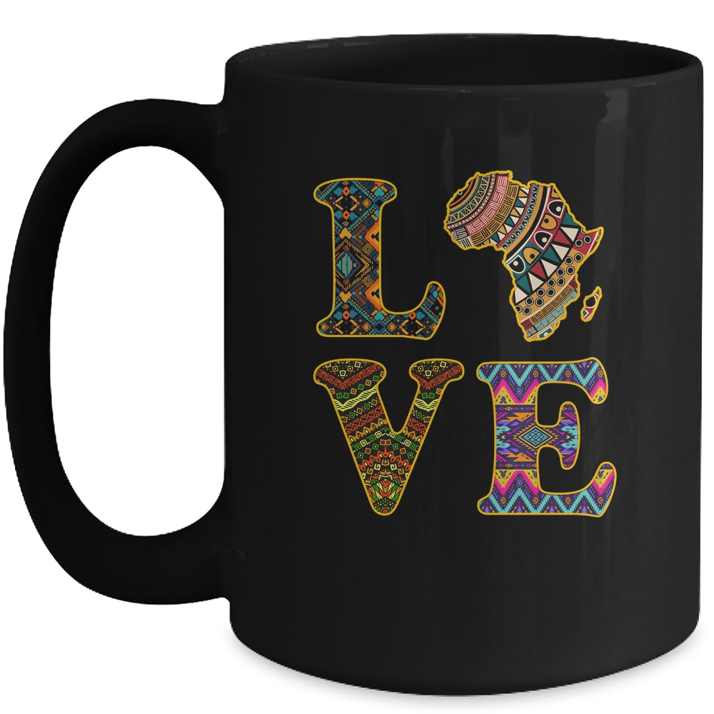 Love Africa African Kente Cloth Men Women Lover Mug | siriusteestore