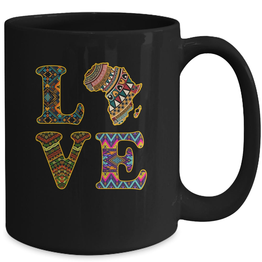 Love Africa African Kente Cloth Men Women Lover Mug | siriusteestore