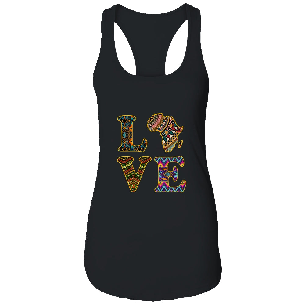 Love Africa African Kente Cloth Men Women Lover Shirt & Tank Top | siriusteestore