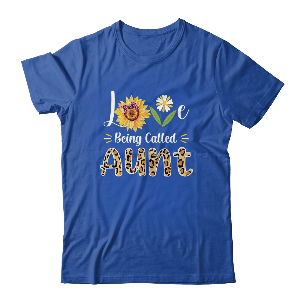 Love Being Called Aunt Sunflower Mothers Day Shirt & Tank Top | siriusteestore