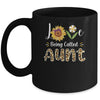 Love Being Called Aunt Sunflower Mothers Day Mug | siriusteestore